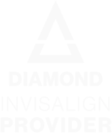 large white invisalign logo